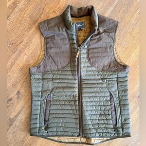 men’s eddie bauer down sportsman vest. size medium.